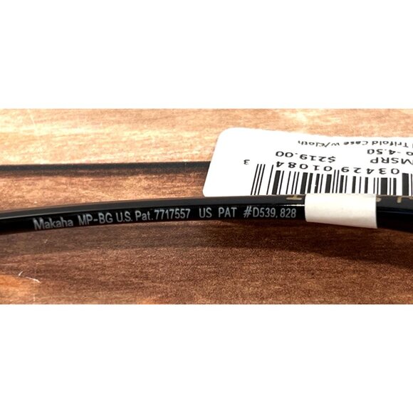 Maui Jim Makaha 405-02 Polarized Sport Sunglasses Grey Lenses Gloss Black Frame - Picture 8 of 10